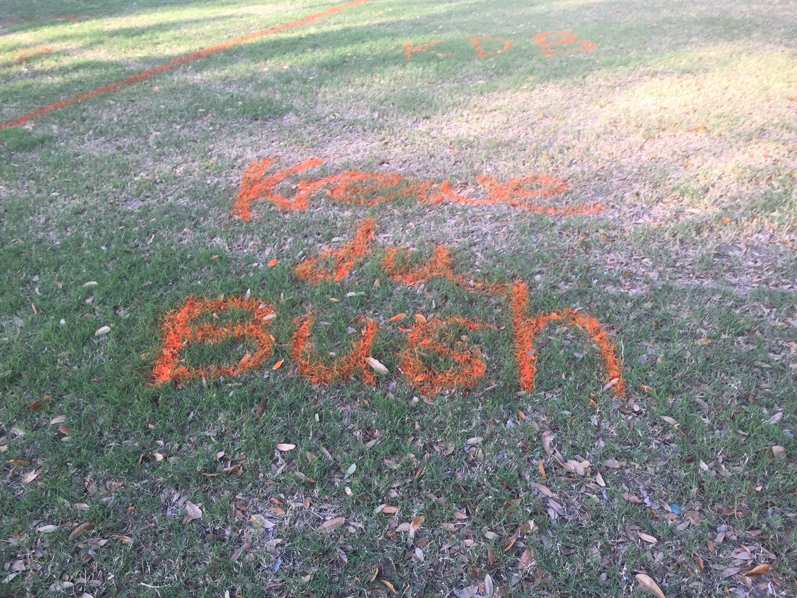 Spray painting on Orleans Avenue